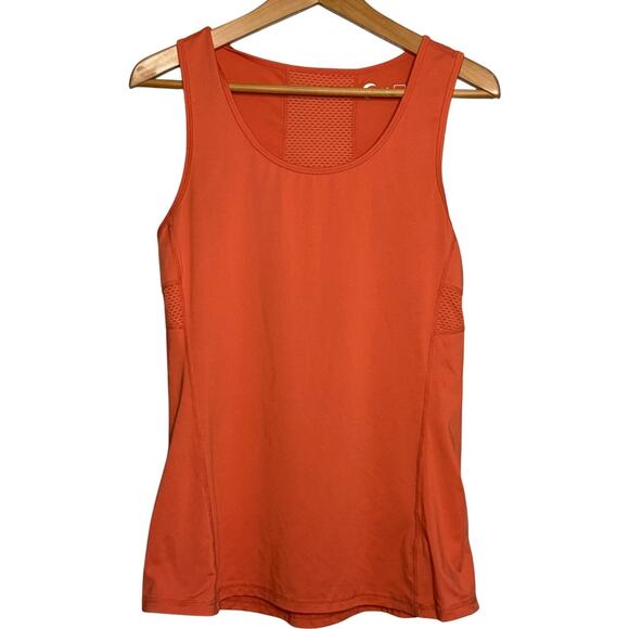 Zyia Active Orange Mesh Tank Top Women’s Large with Back Zip Pocket - Picture 2 of 6